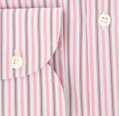 Luigi Borrelli Pink Striped Cotton Shirt - Extra Slim - (TH) - Parent
