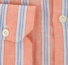 Luigi Borrelli Orange Striped Shirt - Extra Slim - (AD) - Parent