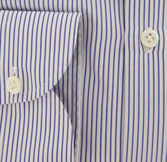 Luigi Borrelli Blue Striped Shirt - Extra Slim - (AC) - Parent