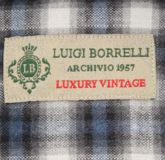 Borrelli Gray Plaid Shirt - Extra Slim - 16/41 - (EV416570VALERIO)