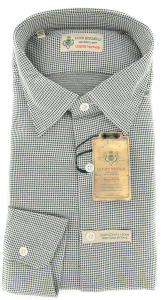 Luigi Borrelli Green Shirt - Extra Slim - XXL/XXL - (MA49350BENNY)