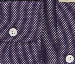 Luigi Borrelli Purple Fancy Shirt - Extra Slim - S/S - (MA49480MICHELE)