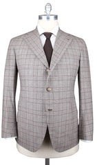 Orazio Luciano Brown Plaid Suit - Single Breasted- 3 Button - 40/50