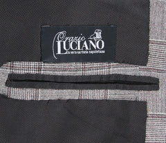Orazio Luciano Brown Plaid Suit - Single Breasted- 3 Button - 40/50