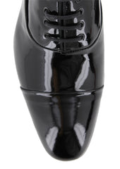 $925 Max Verre Black Leather Tuxedo Shoes - (MV328261) - Parent