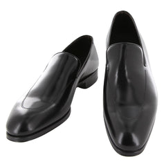 $925 Max Verre Black Leather Venetian Loafers - 10.5/9.5 - (MV321263)