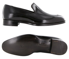$925 Max Verre Midnight Brown Leather Venetian Loafers - 10/9 - (MV321261)