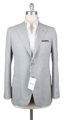 New $3600 Orazio Luciano Light Gray Wool Sportcoat - 40/50 - (2BOTTONI78249)