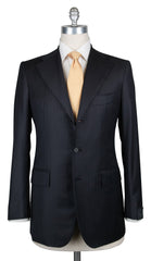 Orazio Luciano Midnight Navy Blue Wool Suit - (AUSUIT3BR7X6) - Parent