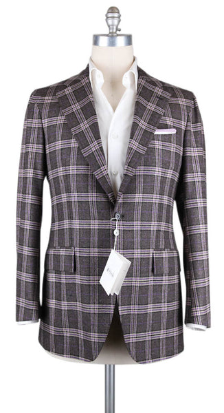 New $3600 Orazio Luciano Brown Wool Plaid Sportcoat - 40/50 - (436069)