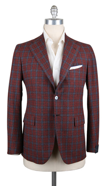 Orazio Luciano Orange Wool Plaid Sportcoat - (OLSPTCHKR6X11) - Parent