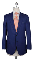 Principe d'Eleganza Blue Wool Solid Suit - (331) - Parent