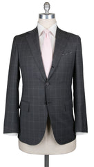 Principe d'Eleganza Gray Wool Window Pane Suit - 38/48 - (V84181122)