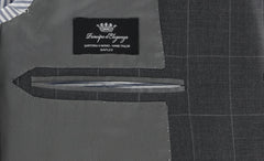 Principe d'Eleganza Gray Wool Window Pane Suit - (V84181122) - Parent