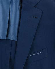Principe d'Eleganza Blue Wool Solid Sportcoat - (NX) - Parent