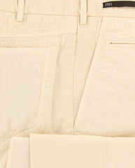 PT Pantaloni Torino Cream Solid Pants - Slim - (COVTJ7VE2325) - Parent