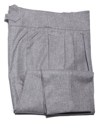 $600 Sartorio Napoli Gray Solid Wool Blend Pants - Slim - 34/50 - (1198)