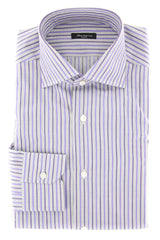 Sartorio Napoli Purple Striped Shirt - Slim - 14.5/37 - (SA-C1723-STRX12)