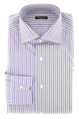 Sartorio Napoli Purple Striped Shirt - Slim - 14.5/37 - (SA-C1723-STRX12)