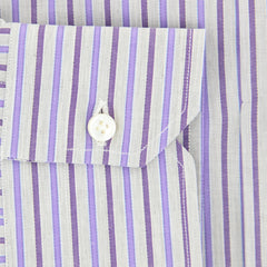Sartorio Napoli Purple Striped Shirt - Slim - (SA-C1723-STRX12) - Parent