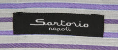 Sartorio Napoli Purple Striped Shirt - Slim - (SA-C1723-STRX12) - Parent