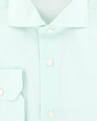 Sartorio Napoli Light Green Houndstooth Shirt - Slim - (SAFNCYX9) - Parent