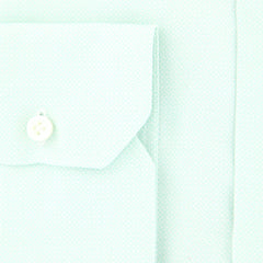 Sartorio Napoli Light Green Houndstooth Shirt - Slim - (SAFNCYX9) - Parent