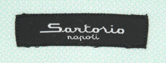 Sartorio Napoli Light Green Houndstooth Shirt - Slim - (SAFNCYX9) - Parent