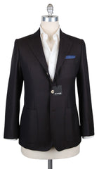 Sartorio Napoli Dark Brown Wool Fancy Sportcoat - (SA1026177) - Parent
