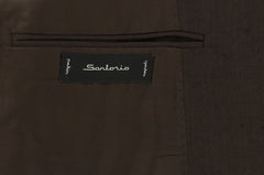 Sartorio Napoli Dark Brown Wool Blend Solid Suit - (SA919178) - Parent