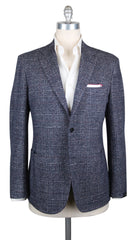 Sartorio Napoli Navy Blue Fancy Sportcoat - 46/56 - (SA918171)