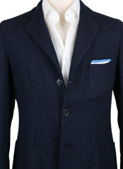 Sartorio Napoli Navy Blue Solid Sportcoat - (SA914177) - Parent