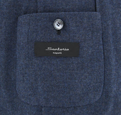 Sartorio Napoli Navy Blue Solid Sportcoat - (SA914177) - Parent