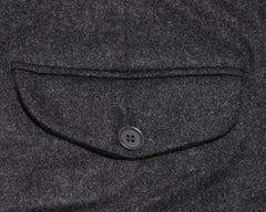 $600 Sartoria Attolini Charcoal Gray Solid Wool Blend Pants - Slim - (1199) - Parent