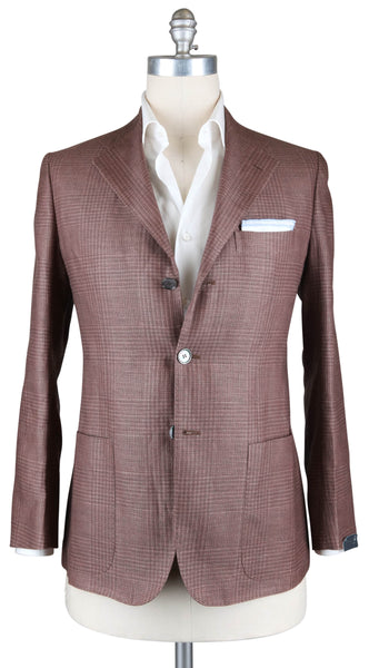New $2400 Sartorio Napoli Brown Plaid Sportcoat - 40/50 - (UGG322S410709)