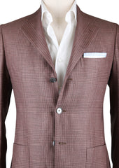 New $2400 Sartorio Napoli Brown Plaid Sportcoat - 40/50 - (UGG322S410709)