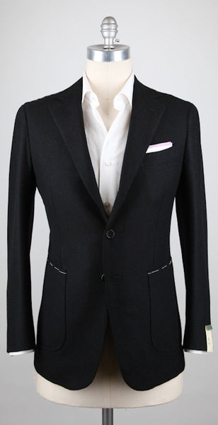 Luigi Borrelli Black Sportcoat - 40/50 - (LIPARI/B90/C/R8)