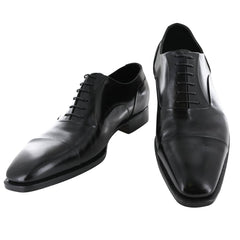 Silvano Lattanzi Black Leather Cap Toe Oxford Shoes - 11 E/10 EE (585)