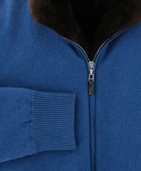 Svevo Parma Blue Cashmere Solid Jacket - (SV741S) - Parent