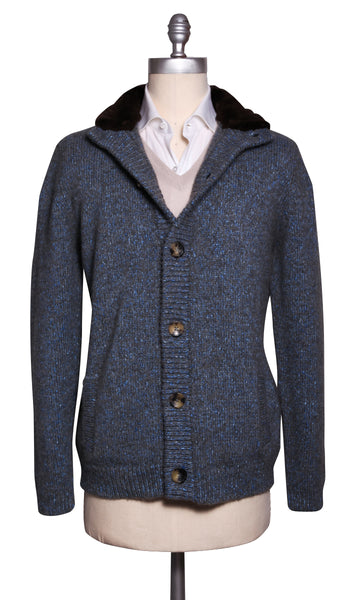 Svevo Parma Gray Cashmere Mock Turtleneck Jacket - (1827) - Parent