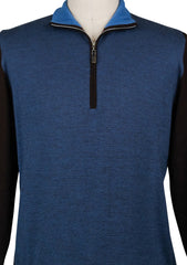 Svevo Parma Blue Sweater - 1/4 Zip - (6110SA13MP062V12I) - Parent