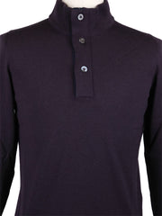 Svevo Parma Purple Wool Sweater - 1/4 Zip - (55) - Parent