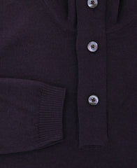 Svevo Parma Purple Wool Sweater - 1/4 Zip - (55) - Parent