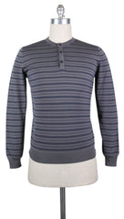 Svevo Parma Gray Wool Sweater - 1/4 Button - Medium/50 - (1320SVAIX18)