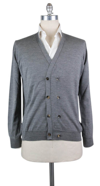 Svevo Parma Gray Wool Sweater - Cardigan - Medium/50 - (1346SE10X26)