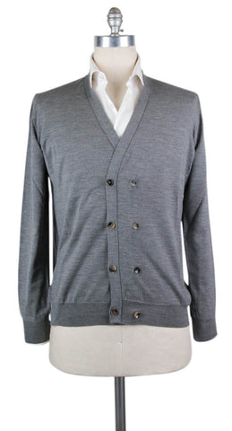 Svevo Parma Gray Wool Sweater - Size: Medium US / 50 EU