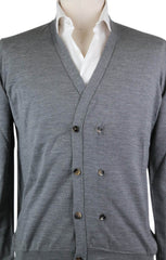 Svevo Parma Gray Wool Sweater - Cardigan - Medium/50 - (1346SE10X26)