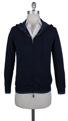 Svevo Parma Navy Blue Wool Hooded Sweater - Full Zip - XXXX Large/60 (495)