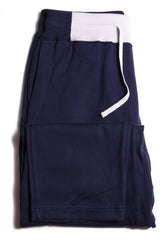 Svevo Parma Navy Blue Solid Cotton Sweatpants - XL - (1812)