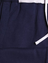 Svevo Parma Navy Blue Solid Cotton Sweatpants - (1812) - Parent